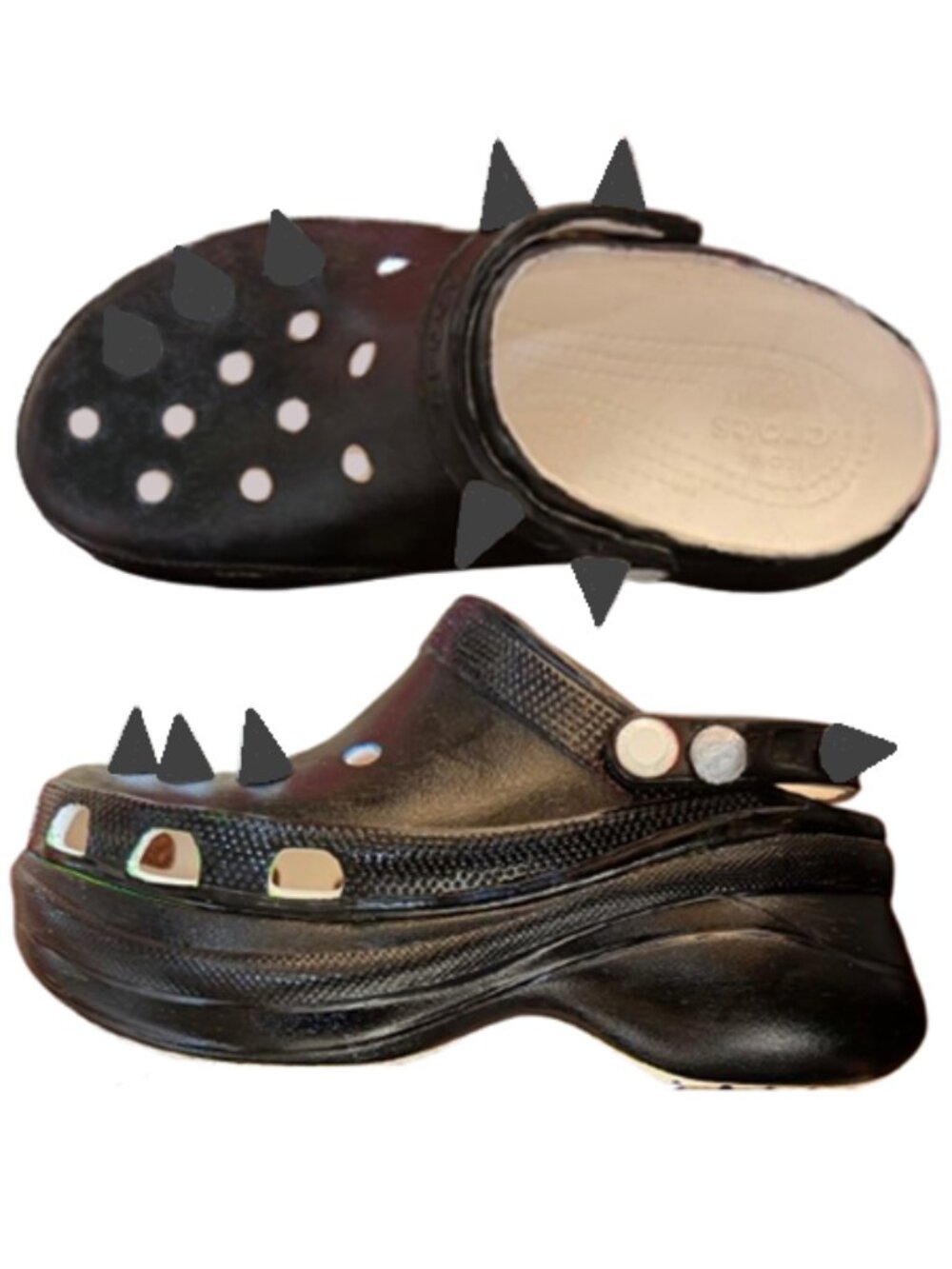 Crocs Classic Bae Platform Spike Clogs